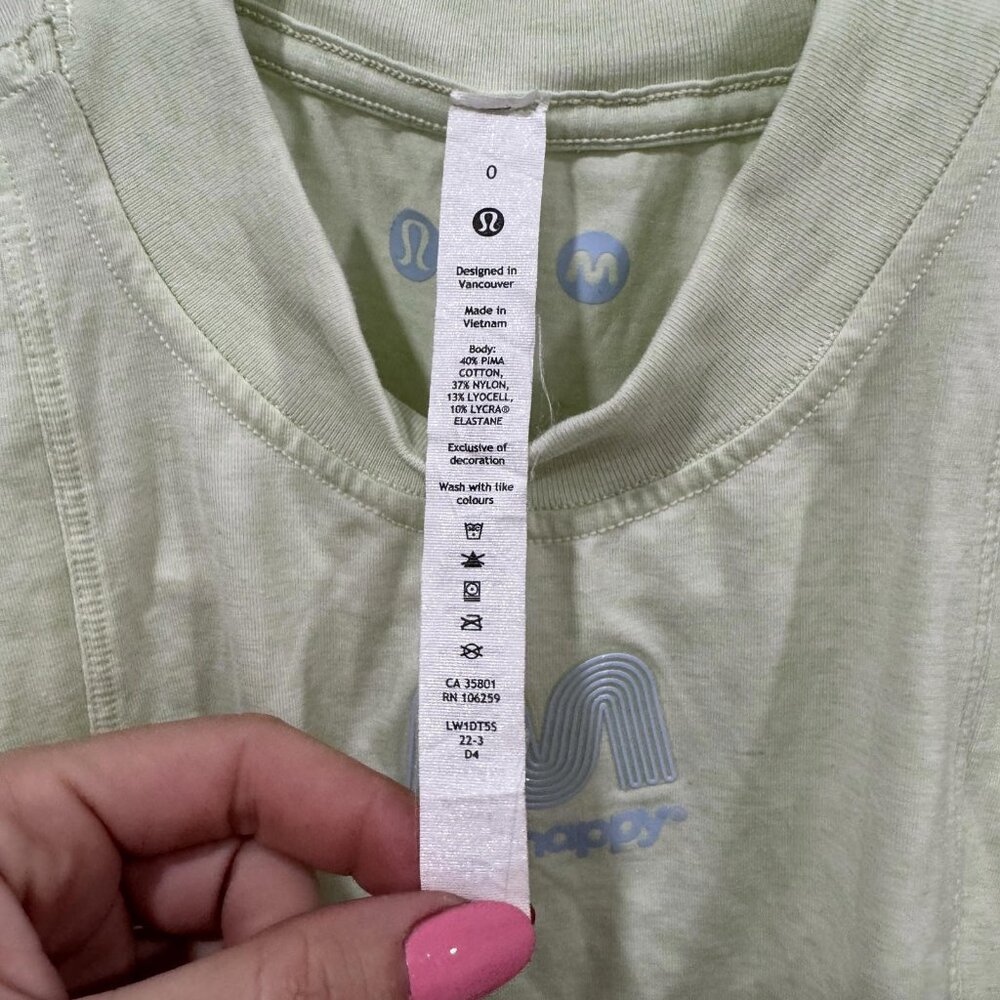 Lululemon x Madhappy‎ All Yours Crop Tank Top Heathered Elixir Size 0 - Picture 4 of 10